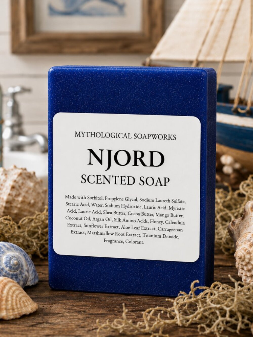 NJORD Viking Ship Men's Scented Artisan Soap.